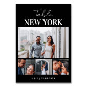 Numéro De Table 4 Photo Collage Nom de destination Mariage de voya (Par défaut)