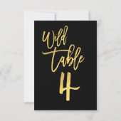 Numéro de table 4 pour une fête d'anniversaire sau (Dos)