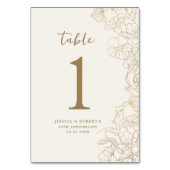Numéro De Table 50e anniversaire de l'or (Par défaut)