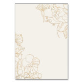 Numéro De Table 50e anniversaire de mariage or (Dos)