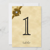 Numéro de table 50e anniversaire Paillettes dorées (Devant)