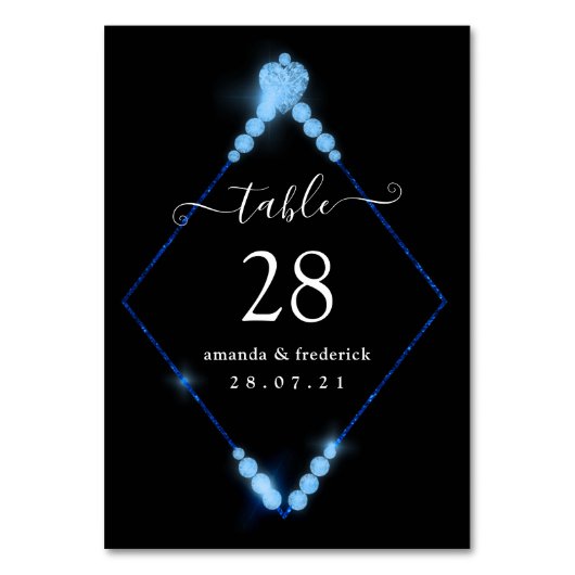 Numéro De Table 60e anniversaire du Mariage de diamant Numéro de t (Par défaut)