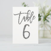 Numéro de table 6 de script moderne tendance paill (Debout devant)