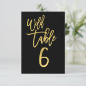 Numéro de table 6 pour une fête d'anniversaire sau (Debout devant)