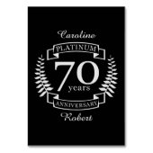 Numéro De Table 70e ANNIVERSAIRE Mariage PLATINUM (Par défaut)