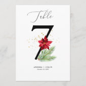Numéro de table 7 botanique de vacances et aquarel (Devant)