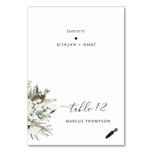 Numéro De Table À feuillage persistant moderne Vegetaria choix de  (Par défaut)