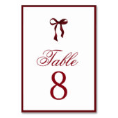 Numéro de table à nœud bourguignon (Par défaut)