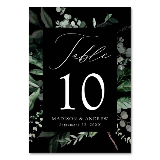 Numéro De Table Abby Greenery (Par défaut)