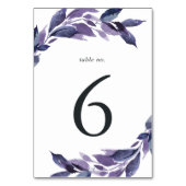 Numéro De Table Abondant Foliage Violet Botanique (Par défaut)