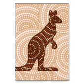 Numéro De Table Aboriginal kangaroo dot painting (Par défaut)