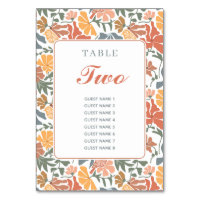Abstrait Floral & Oiseaux Mi-siècle Mariage modern