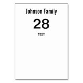 Numéro De Table Abstrait moderne roses rouges feuilles croisées fl (Dos)