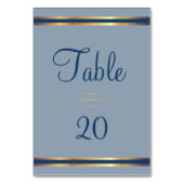 Numéro De Table Accueil Sud Charme Dusty Bleu (Par défaut)
