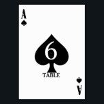 Numéro De Table Ace of Spades Vegas Casino Mariage Menu Table<br><div class="desc">Conçu pour votre mariage vegas/casino à thème ou tout autre événement de fête de dîner. Économisez de l'argent en combinant les cartes de numéro de table avec votre menu à l'arrière ! Tous les textes par défaut (exemples d'informations) peuvent être entièrement customisés avec vos propres mots, et vous pouvez également...</div>