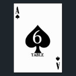 Numéro De Table Ace of Spades Vegas Casino Mariage Menu Table<br><div class="desc">Conçu pour votre mariage vegas/casino à thème ou tout autre événement de fête de dîner. Économisez de l'argent en combinant les cartes de numéro de table avec votre menu à l'arrière ! Tous les textes par défaut (exemples d'informations) peuvent être entièrement customisés avec vos propres mots, et vous pouvez également...</div>