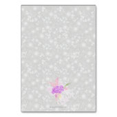 Numéro De Table Affectation de table Bouquet ruban rose Coquette (Dos)