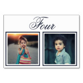 Numéro De Table Age de la mariée Elégant Couleur personnalisée Num (Dos)