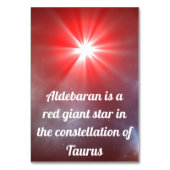 Numéro De Table Aldebaran (Dos)