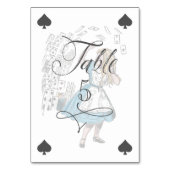 Numéro De Table Alice au pays des merveilles Alice Caractère Jouer (Dos)
