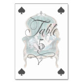 Numéro De Table Alice au pays des merveilles Assis à la chaise Car (Dos)