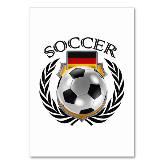 Numéro De Table Allemand Soccer 2016 (Dos)