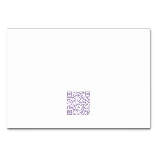 Numéro De Table Allocation de sièges florale délicate  (Dos)