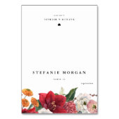 Numéro De Table Amaryllis Botanique Mariage Repas Choice Place Car (Par défaut)