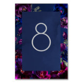 Numéro De Table Amethyst Sapphire Navy Jewel Tone Mariage encadré (Par défaut)