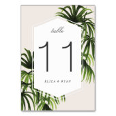 Numéro De Table Amour tropical / N° de tableau (Dos)