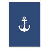 Numéro De Table Ancre de coeur violet Numéro de tableau nautique (Dos)