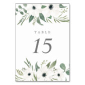 Numéro De Table Anemones Sage & Dusty Eucalyptus Mariage (Par défaut)