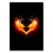 Numéro De Table Angel Fire Heart with Wings (Par défaut)