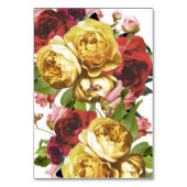 Numéro De Table Anglais Jardin Bohême Rose Mariage (Dos)