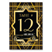 Numéro De Table Années folles Gatsby Style Numéro de tableau (Par défaut)