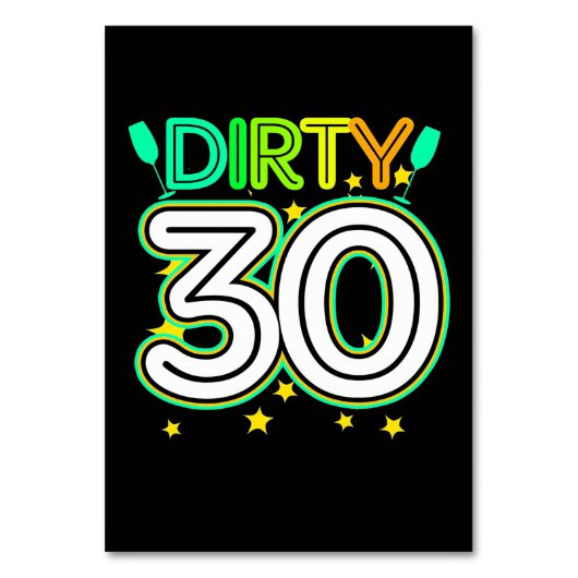 Numéro De Table Anniversaire 30 ans | Joyeux 30e anniversaire (Par défaut)