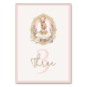 Numéro De Table Anniversaire de Lapin Vintage (Par défaut)