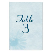 Numéro de table Aqua Mariage Daisy (Dos)