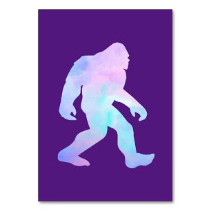 Numéro De Table Aquarelle Bigfoot