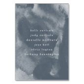 Numéro De Table Aquarelle bleu Boho (Dos)