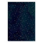 Numéro De Table Aquarelle bleue Mariage d'hiver Tableau Numéro Car (Dos)