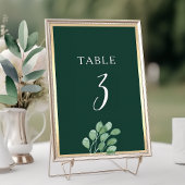 Numéro De Table Aquarelle Botanique