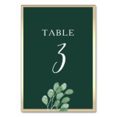 Numéro De Table Aquarelle Botanique (Dos)