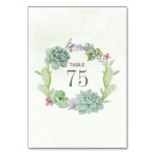 Numéro De Table Aquarelle Cactus Succulents Mariage Numéro de tabl (Par défaut)