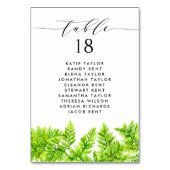 Numéro De Table Aquarelle Chartreuse Fermes vertes Mariage Siège (Par défaut)