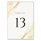 Numéro De Table Aquarelle du désert de Bohême (Dos)