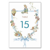 Numéro De Table Aquarelle Elegant fleur sauvage Peter Rabbit Table (Par défaut)