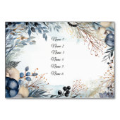 Numéro De Table Aquarelle Ethérée Delicate Foliage Serène (Dos)