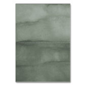 Numéro De Table Aquarelle Fir Trees Mariage d'hiver Numéro de tabl (Dos)