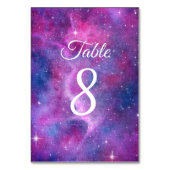 Numéro De Table Aquarelle Galaxy (Dos)